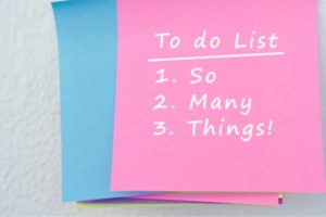 Create a to do list to stay focused and on track after you have sold your home.