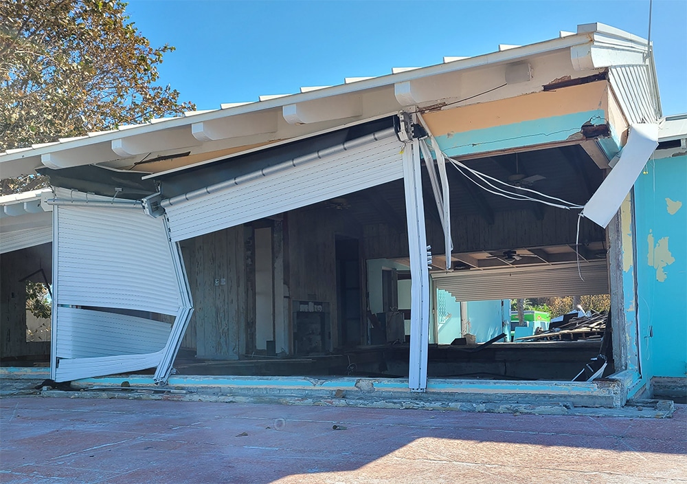 Naples FL homes damaged by Hurricane Ian